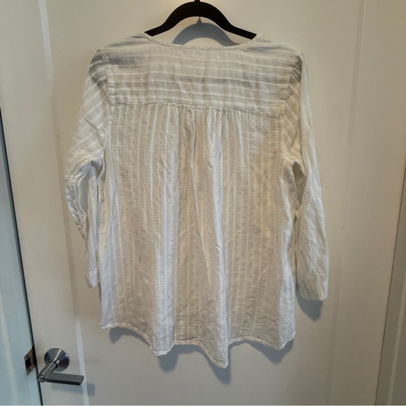 Lilly Pulitzer White Cotton Gauze Tunic Top – Size M - Picture 4 of 4